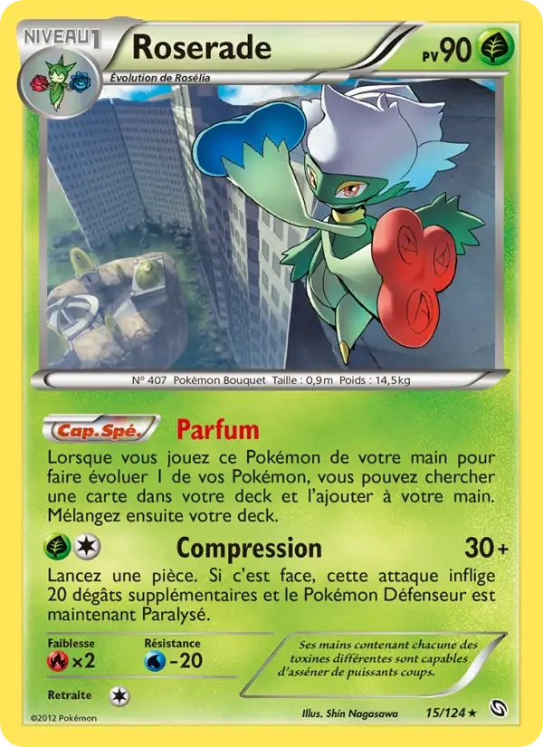 Carte Pokémon Roserade — Dragons Exaltés