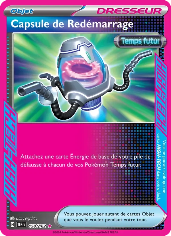 Carte Pokémon Capsule de Redémarrage — Forces Temporelles