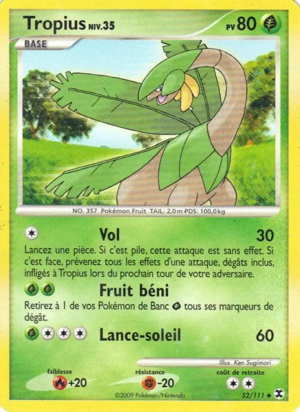 Carte Pokémon Tropius Niv. 35 — Rivaux Émergeants