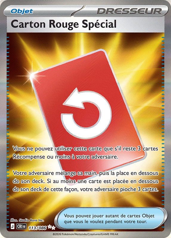 Carte Carton Rouge Spécial