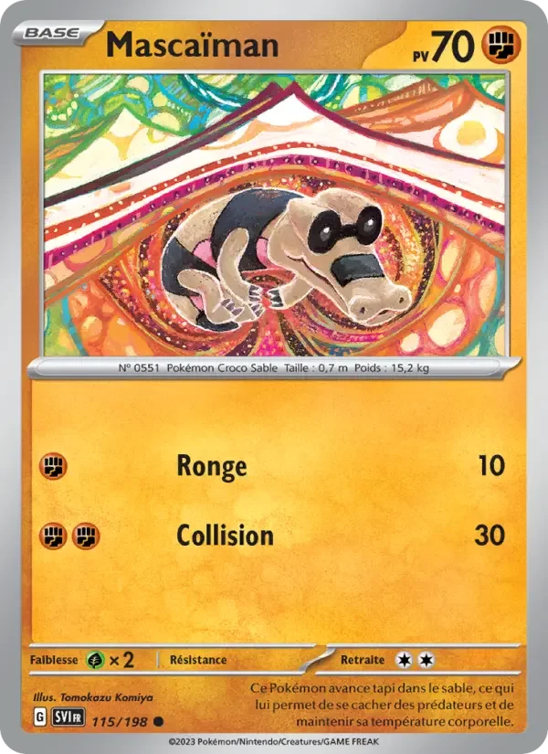 Carte Pokémon Mascaïman — Écarlate et Violet