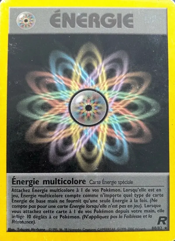 Carte Énergie multicolore