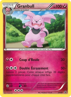 Carte Pokémon Granbull — Bienvenue à Kalos