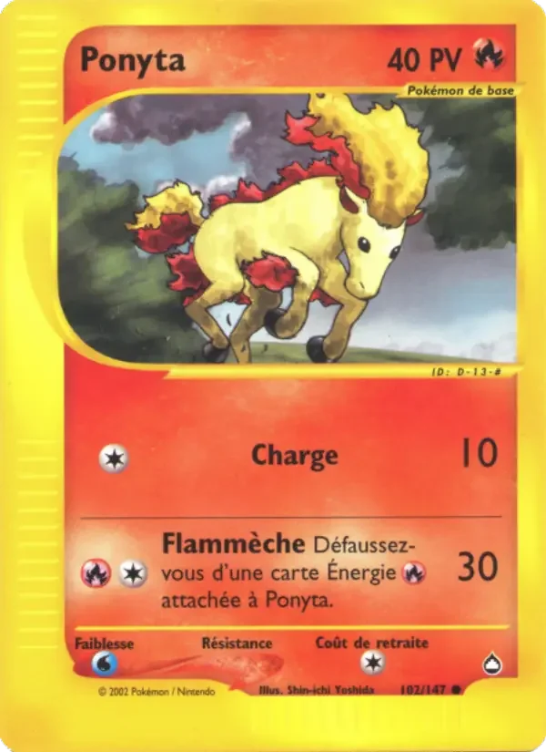 Carte Pokémon Ponyta — Aquapolis