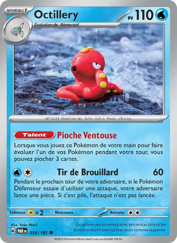 Carte Pokémon Octillery — Faille Paradoxe