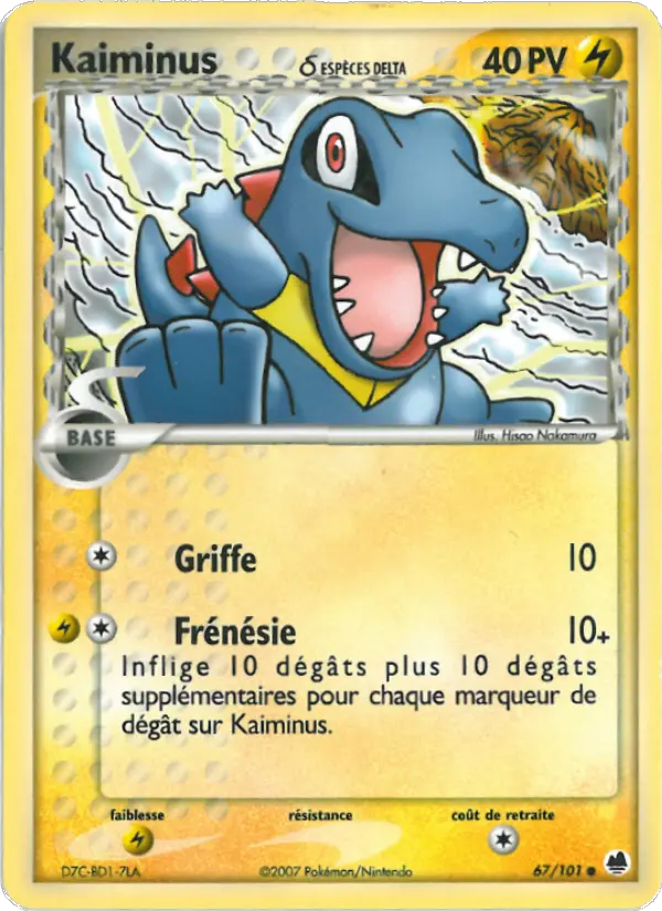 Carte Pokémon Kaiminus δ — Île des Dragons