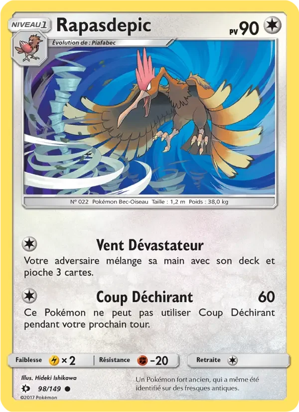 Carte Pokémon Rapasdepic — Soleil et Lune