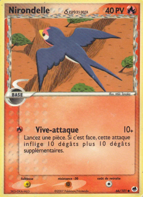 Carte Nirondelle δ