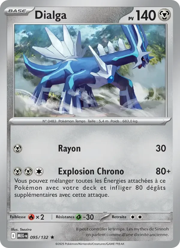 Carte Pokémon Dialga — Méga-Évolution