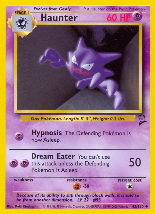 Carte Pokémon Spectrum — Base Set 2