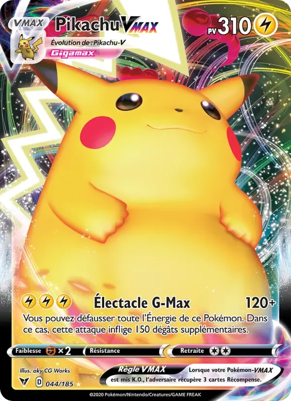 Carte Pikachu VMAX