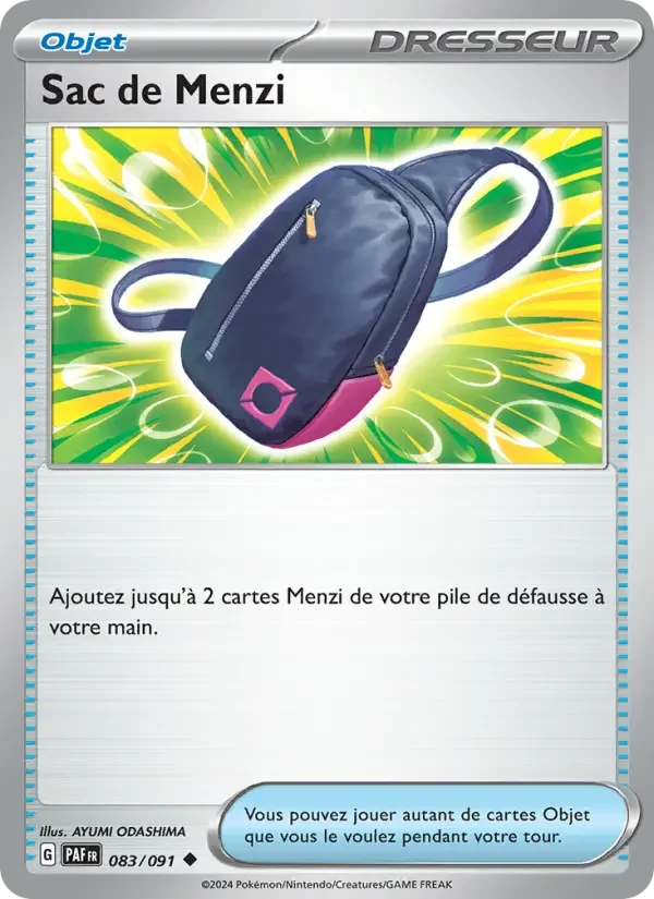 Carte Pokémon Sac de Menzi — Destinées de Paldea
