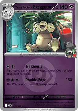 Carte Noadkoko de la Team Rocket