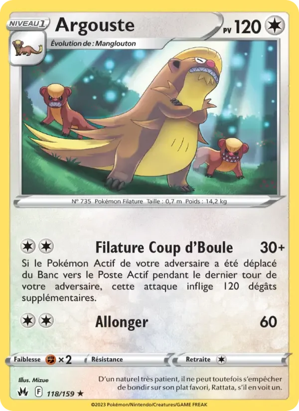 Carte Pokémon Argouste — Zénith Suprême