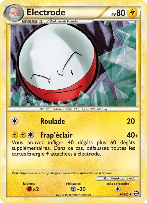 Carte Pokémon Electrode — Triomphe