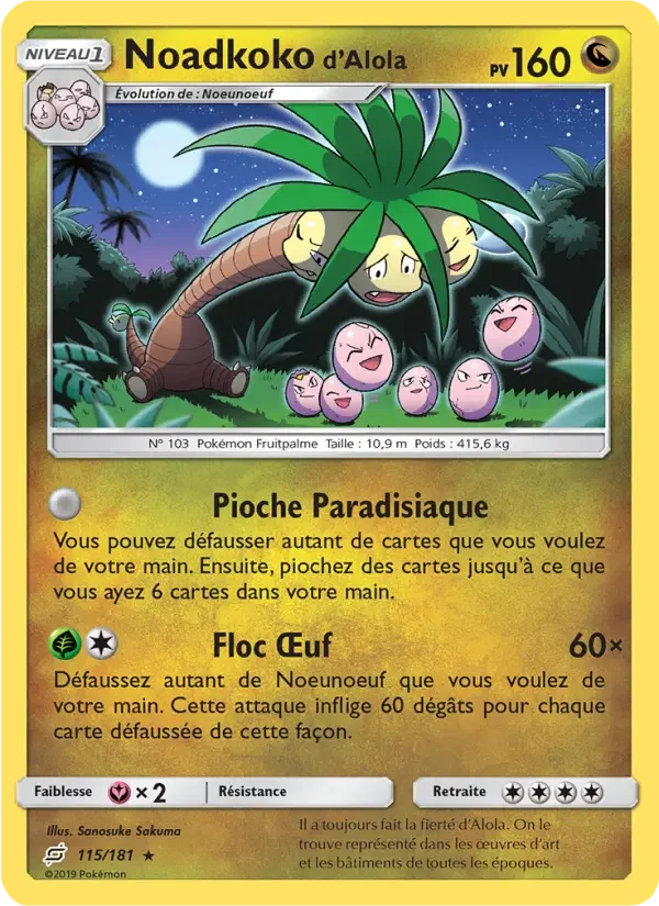 Carte Noadkoko d’Alola