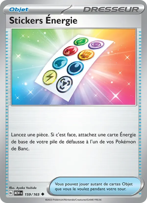Carte Stickers Énergie