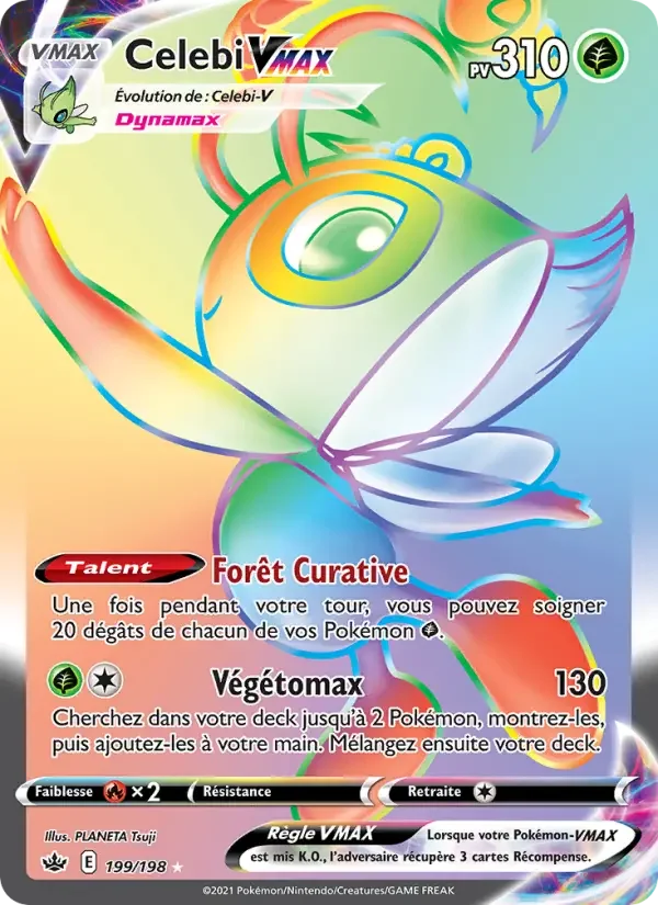 Carte Pokémon Celebi VMAX — Règne de Glace