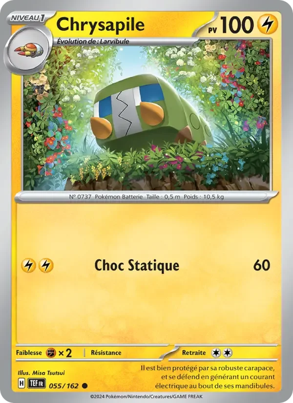 Carte Pokémon Chrysapile — Forces Temporelles