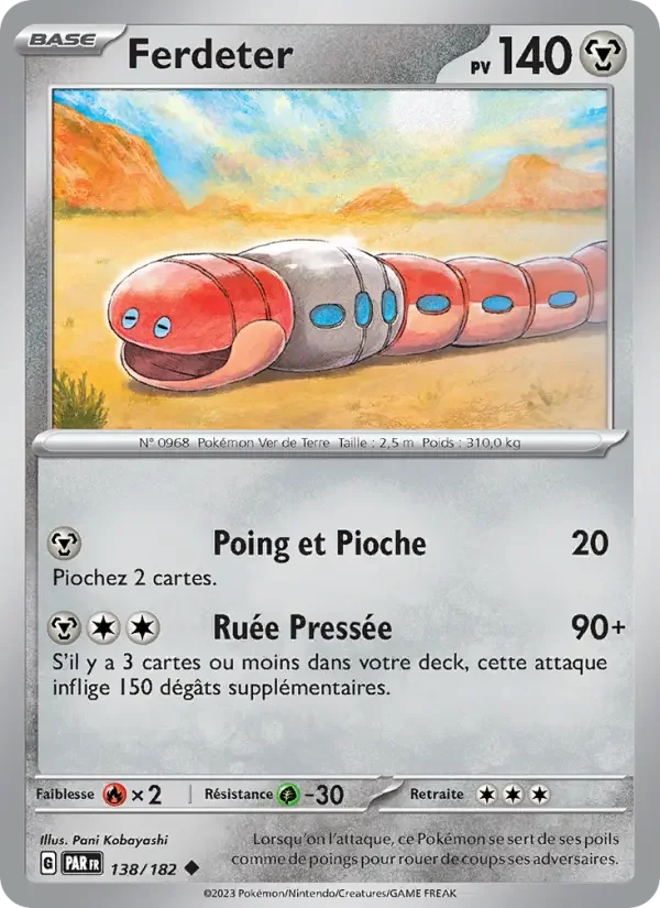 Carte Pokémon Ferdeter — Faille Paradoxe