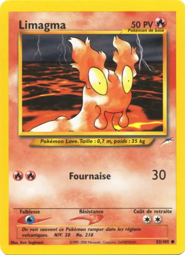 Carte Pokémon Limagma — Neo Destiny