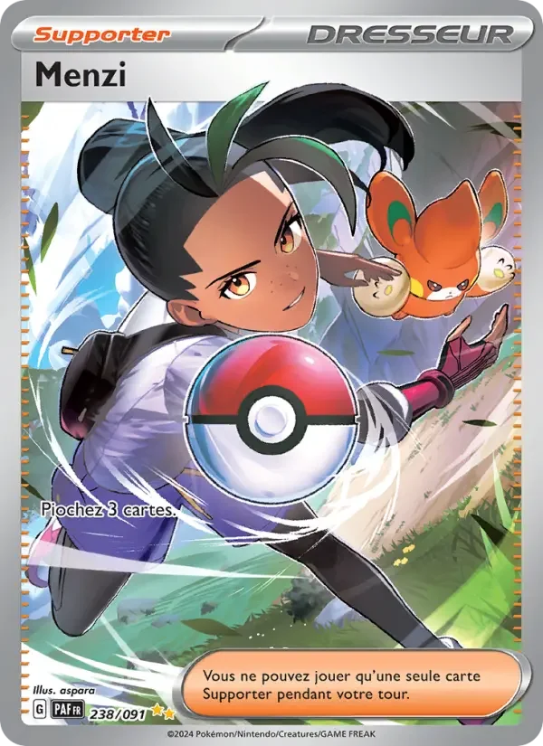 Carte Pokémon Menzi — Destinées de Paldea