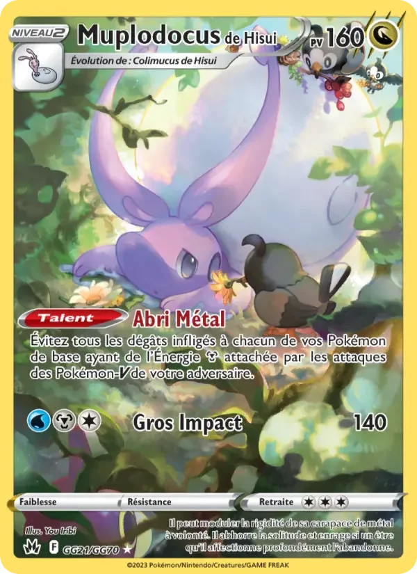 Carte Pokémon Muplodocus de Hisui — Zénith Suprême