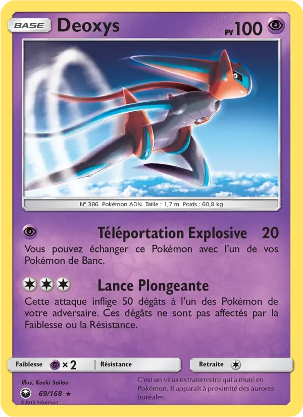 Carte Pokémon Deoxys — Tempête Céleste
