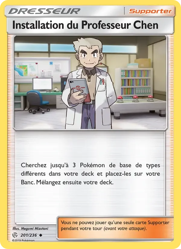Carte Installation du Professeur Chen
