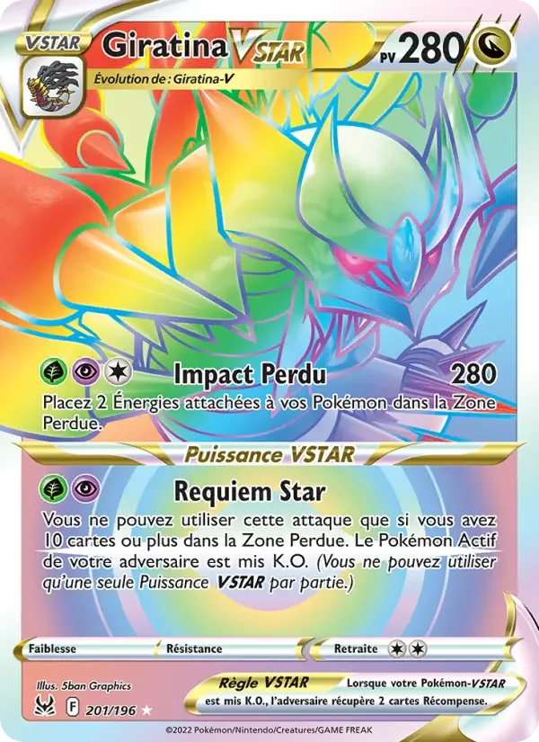 Carte Pokémon Giratina VSTAR — Origine Perdue