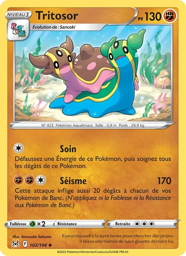 Carte Pokémon Tritosor — Origine Perdue
