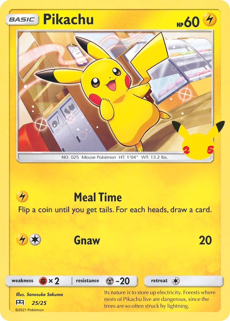 Carte Pokémon Pikachu — 2021 Promo McDonald's