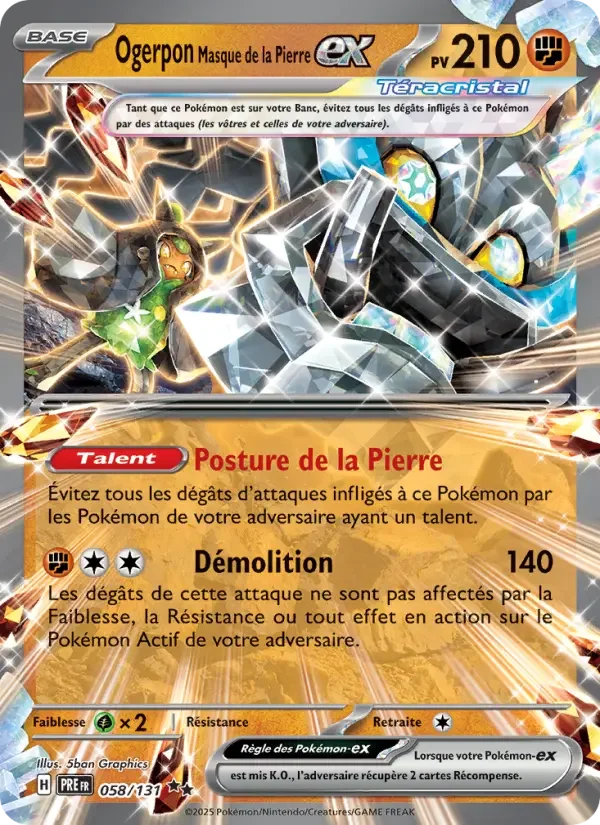Carte Ogerpon Masque de la Pierre-ex