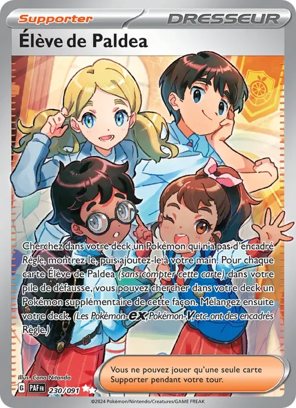 Carte Pokémon Élève de Paldea — Destinées de Paldea