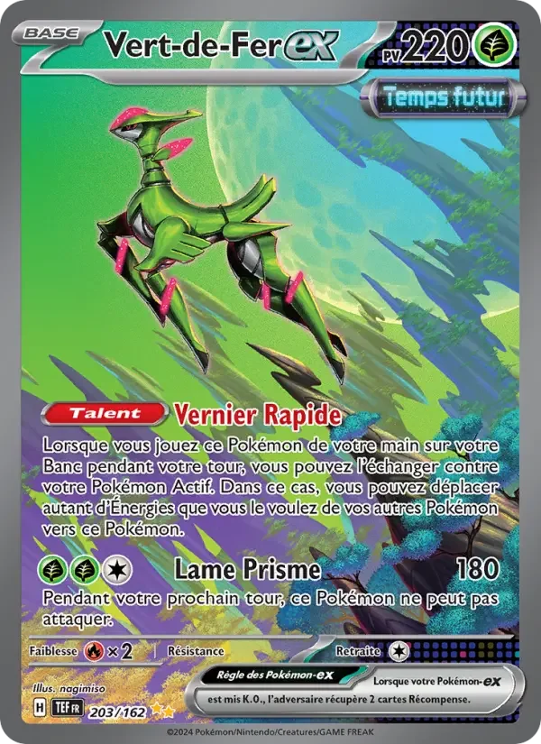 Carte Pokémon Vert-de-Fer-ex — Forces Temporelles