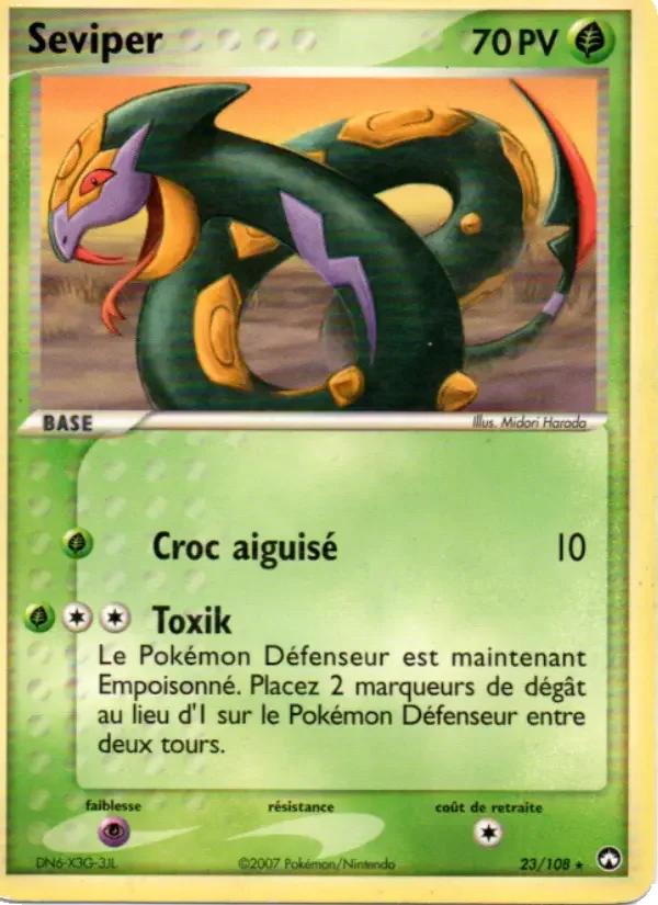 Carte Pokémon Seviper — Gardiens du Pouvoir