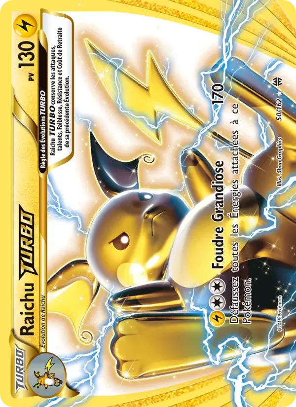 Carte Raichu TURBO