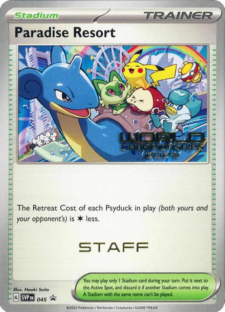 Carte Pokémon Paradise Resort — Promos Écarlate et Violet