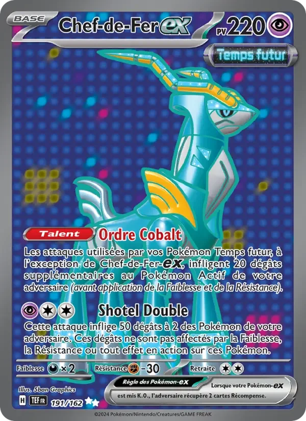 Carte Pokémon Chef-de-Fer-ex — Forces Temporelles