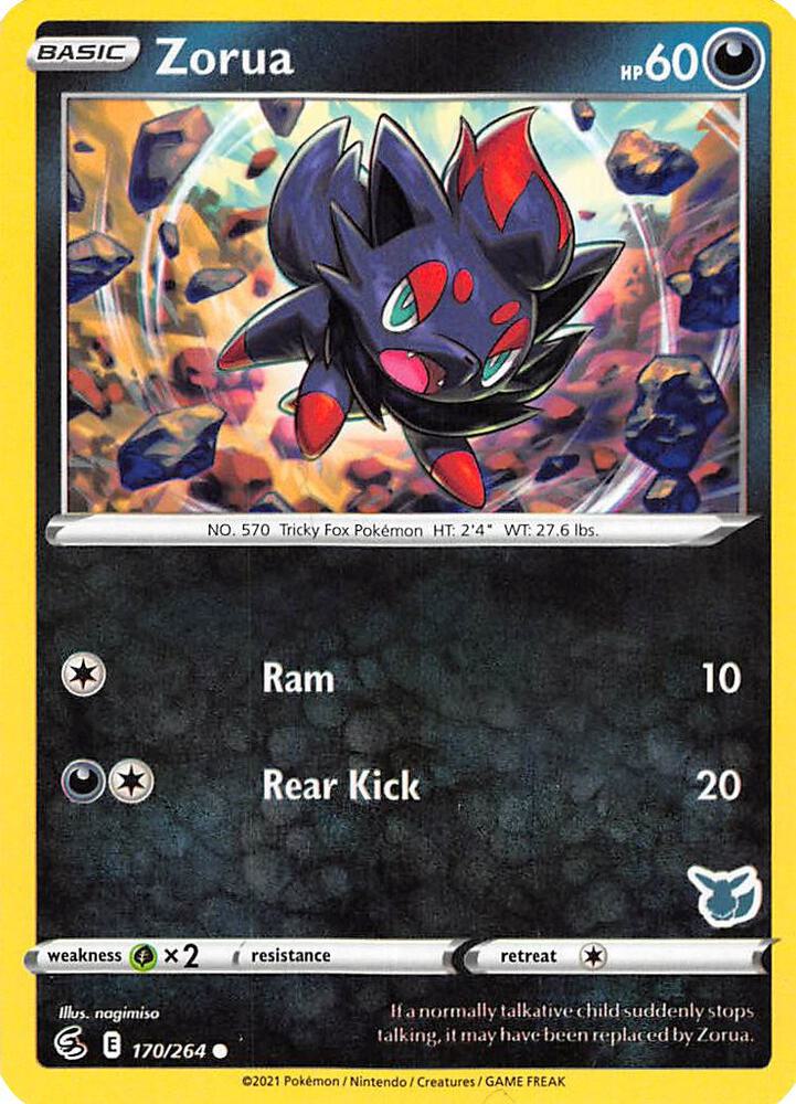 Carte Pokémon Zorua — Poing de Fusion