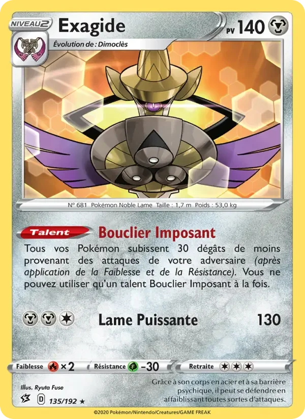 Carte Pokémon Exagide — Clash des Rebelles