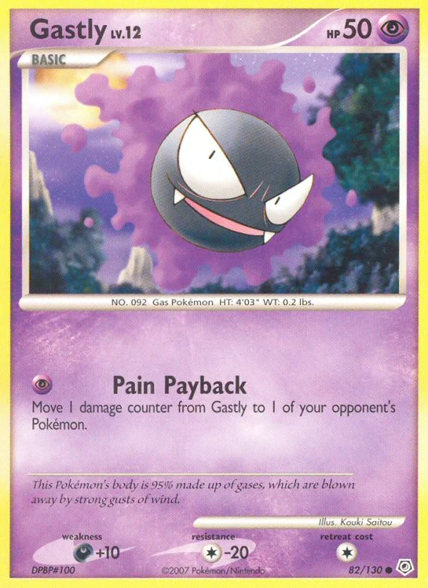 Carte Pokémon Fantominus — Diamant & Perle
