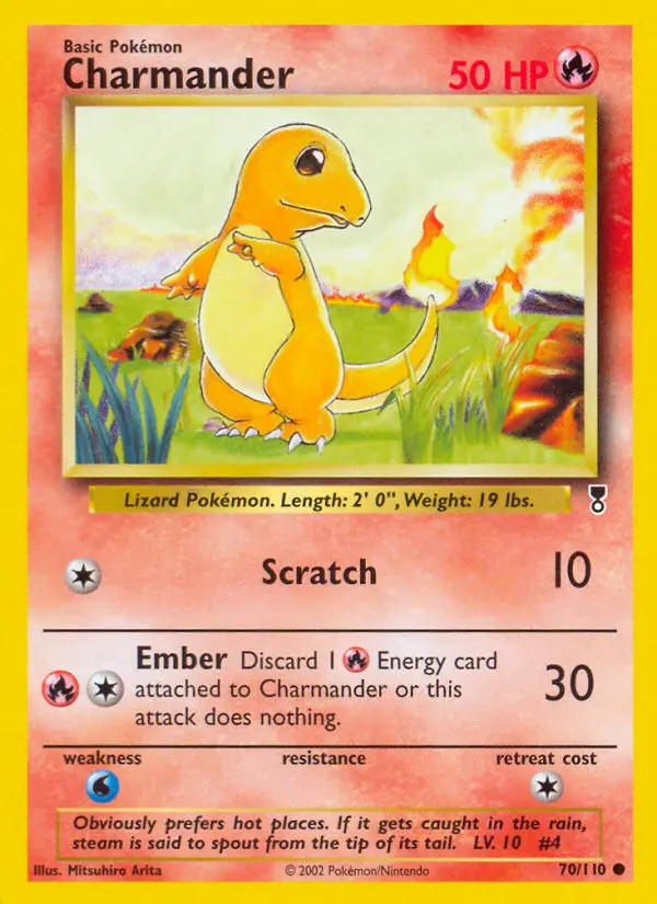 Carte Pokémon Salamèche — Legendary Collection
