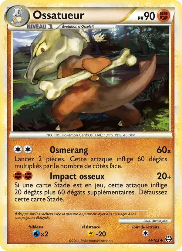 Carte Pokémon Ossatueur — Triomphe