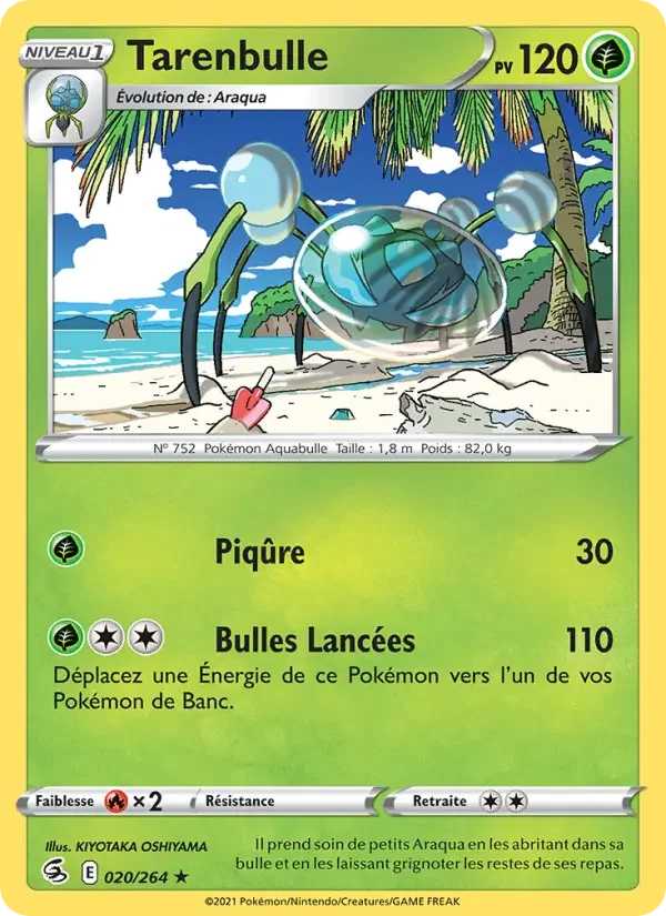 Carte Pokémon Tarenbulle — Poing de Fusion