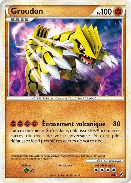 Carte Pokémon Groudon — L'Appel des Légendes