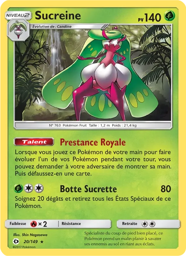 Carte Pokémon Sucreine — Soleil et Lune