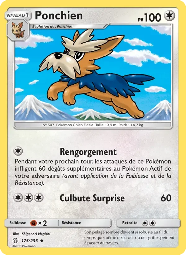 Carte Pokémon Ponchien — Éclipse Cosmique