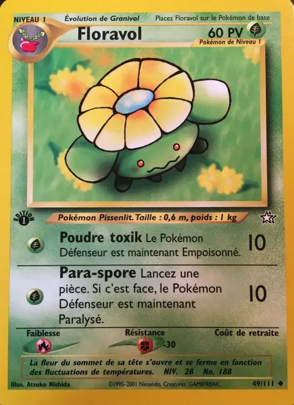 Carte Pokémon Floravol — Neo Genesis