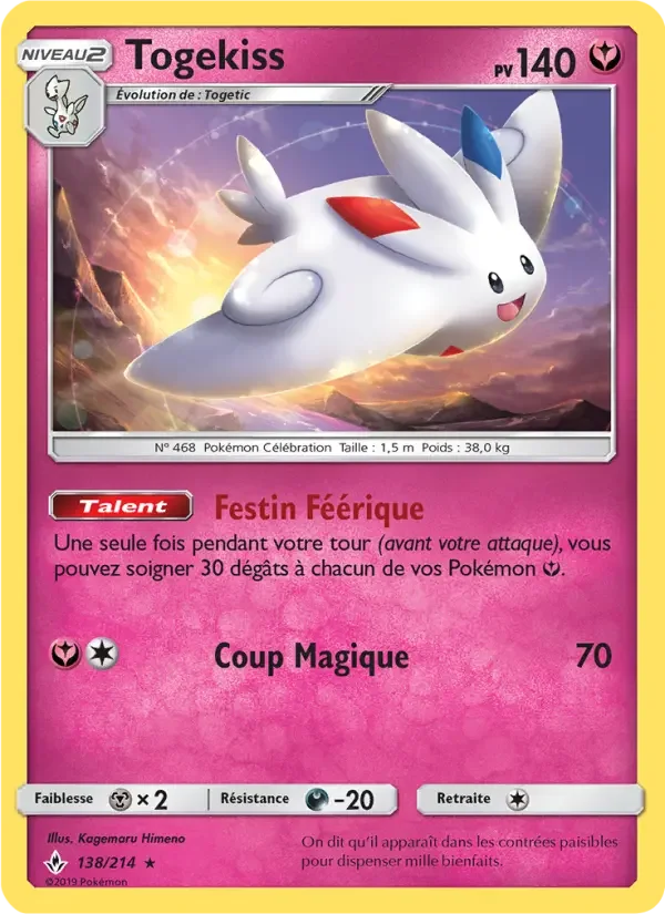 Carte Pokémon Togekiss — Alliance Infaillible